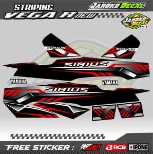 STRIPING VARIASI YAMAHA VEGA R NEW / STICKER LIST MOTOR VEGA R NEW