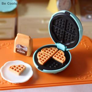 💟【Special price】💟Be Cools 1:12 Mini Waffle Toaster Set Miniature Food Model Toys Scene Props Dollhouse Kitchen DIY Accessories