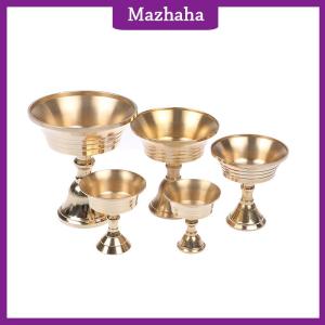 Mazhaha Multi-Size Golden Copper Alloy Candle Holder Candlestick Candelabrum Home Decor