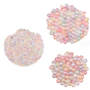 AB tráng hạt bằng acrylic tròn scratchproof hạt thủ công đầy màu sắc mà không có lỗ cho vòng đeo tay làm nguồn cung cấp