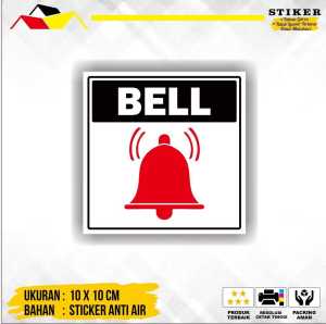 STIKER PENUNJUK TOMBOL BELL DI RUMAH