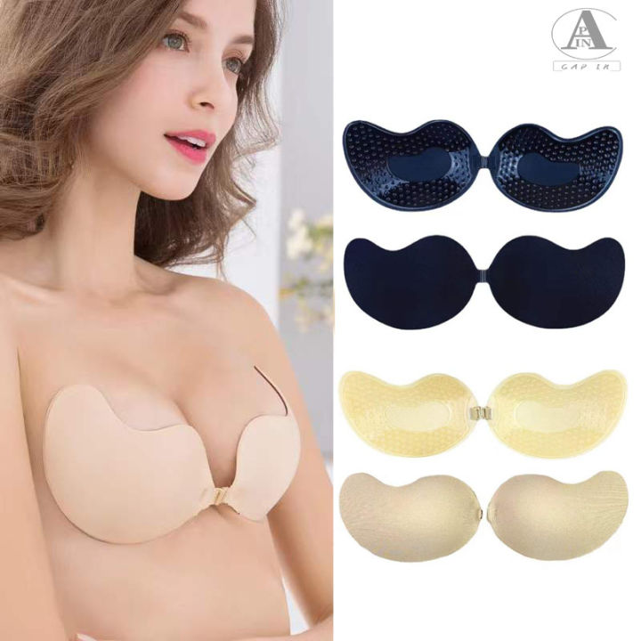 mhinese Sticky Bra Push Up Bras for Women, Reusable Invisible Lift Up  Adhesive Bra - Strapless Bra for Backless Dresses