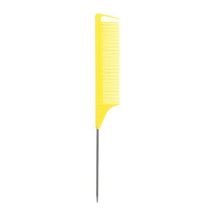 MUMU Anti-static Pointed Tail Hair Styling Comb Barber Accessories Fine Tooth Professional Hair Comb Hairdressing Steel Pin Tip Brush Steel Tip Tail Comb Barber