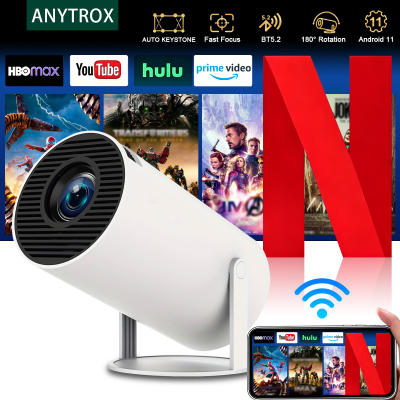 ANYTROX HY300 Pro 4K WiFi Bluetooth Projector