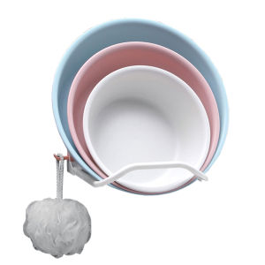 4 ชุด อัน ที่วางกะละมัง ฟรี ตะขอในตัว ที่วางถังซักผ้า ที่วางถังติดผนัง ไม่เจาะรู ชั้น Wall shelves ที่แขวนอเนกประสงค์