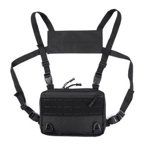 Laser Tactical Chest Bag Mens Functional Vest Bag Survival Army CAMO Molle System Kit Bag Backpack Locomotive Backpack