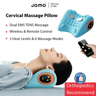 ✅SG Ready Stocks✅ JOMO Neck Shoulder Massager Wireless EMS TENS Heat Vibration Relax SPA Gift 颈肩按摩器