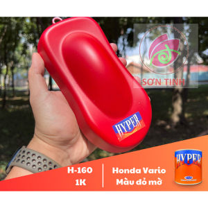 Sơn xe máy HYPER màu đỏ ánh cam mờ Honda Vario 1K (Code H-160) - Sơn lót nền bạc hoặc bạc hồng