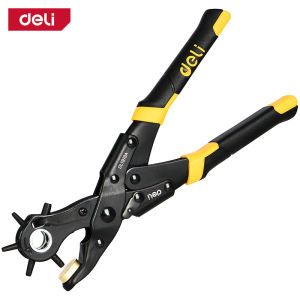 Deli Punch Pliers /Tang Pembolong 9 inch Carbon steel+A3 Steel+PVC EDL1919 /Alat Perkakas