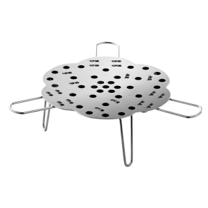 Space Saving Steamers Rack Durable 304 Stainless Steel Tray with Removable Legs for Functional Cooking
