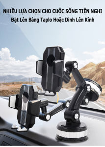 Giá Đỡ Điện Thoại Siêu Hít Xoay 360 Độ W30 - Có Núm Xoay Trắng Cố Định Chống Rung Xoay Được 360 Độ