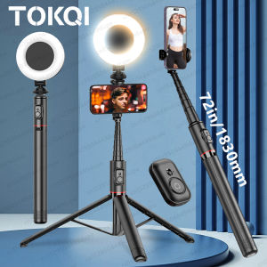 Selfie Stick with Wireless Bluetooth Remote Portable 72 Inch Aluminum Alloy Selfie Stick Phone Tripod for iOS Android Cellphone
