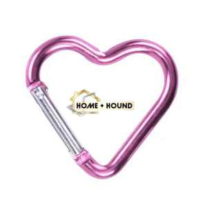 HOME+HOUND Heart-shaped metal carabiner metal carabiner cute keychain for camping accessories backpack water bottle key