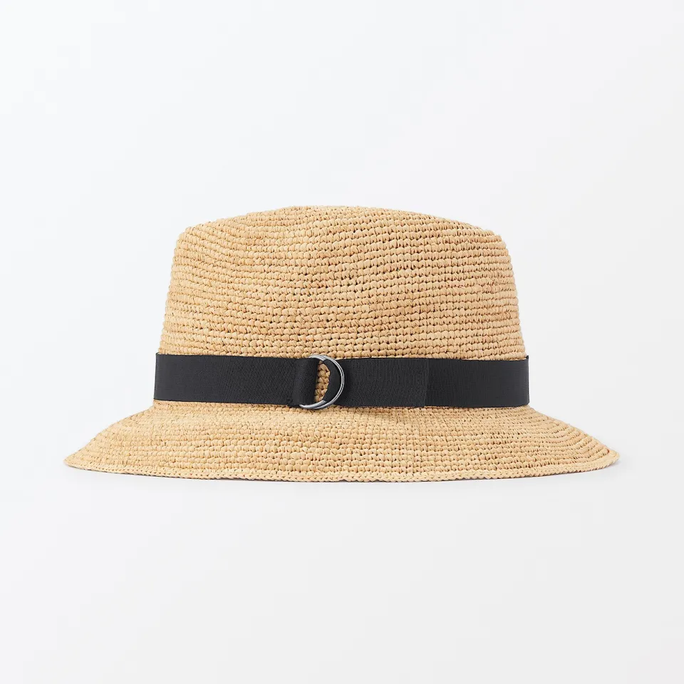 MUJI Unisex Raffia Foldable Fedora Hat Lazada Singapore