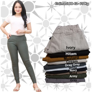 Celana Panjang Elizabeth Pants / Chino Pants Wanita Bahan Tebal Stretch