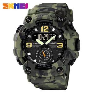 PENGIRIMAN INSTANT / Jam Tangan pria skmei 1637 rubber dual time digital water resist original