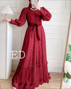 DRESS LADIES BELT / DRESS MUSLIMAH MODEL BARU / DRESS LEBARAN / DRES MUSLIM WANITA / FASHION MUSLIMAH KEKINIAN / DRESS KONDANGAN / BUSANA MUSLIM WANITA / DRESS BRUKAT MURAH / BISA COD
