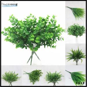 [liujinpeng] Artificial Plants Leaf Foliage Bush Home Office Garden Wedding Decors