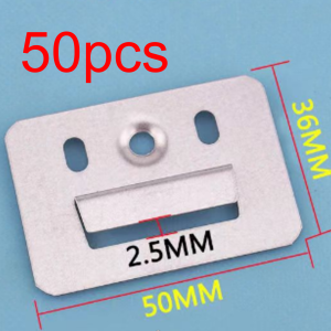 Best High Quantity 100PCS/pack Wall Cladding Clip for WPC Wall Cladding Steel Stainless Steel metal clip PVC Wall Panel WPC Wall Installation Metal Accessory