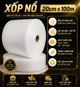 [HCM]Màng Xốp Hơi bong bóng khí có nhiều kích thước (20cm..50cm)chống sốc gói hàng chống bể vỡ Phụ Liệu May Mặc Lộc Phát