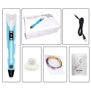【READY STOCK】3D Pen Digital Display Intelligent Printing Pen Making Doodles Graffiti Arts Crafts with USB Cable