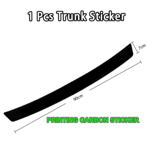 STIKER 1/4/5 PCS STICKER MODEL PRINT CARBON 3D MOBIL HONDA BRIO STICKER CARBON 3D PELINDUNG PIJAKAN BUMPER BAGASI MOBIL HONDA BRIO