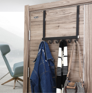 SG Seller Thickened Stainless Steel Door Hanger with Adjustable Hooks/No Drill/Anti-rust