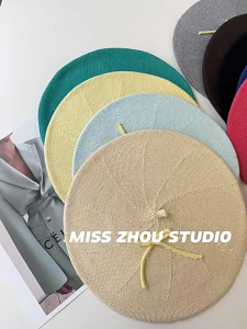 Girls Casual Beret Painter Hat French Duckbill Hat Beret for Girls Hat Subculture Street Photography Club Wear