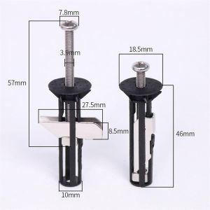 Sturdy Toilet Seat Fasteners Universal Toilet Seat Bolt Kit Universal Toilet Seat Fixing Screws Kit Easy Installation Heavy Duty Bolts Set Extended Universal Bathroom Fixing Screws Heavy Duty Toilet Seat Fastener Bolt Kit Toilet Seat Screws Replacement
