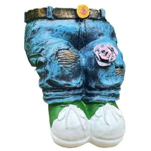 Novelty Charm Skirt Resin Planter Pot With Pastoral Drainage Holes Outdoor Garden Decoration Suitable For Garden Patios