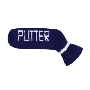 Scott Edward Golf Putter Headcover with Pink/Blue/Rose/Purple/Green Colors Knit Double Layers Elastic Yarn Snug Fit Putter HeadcoverProtect from Scratches Dust