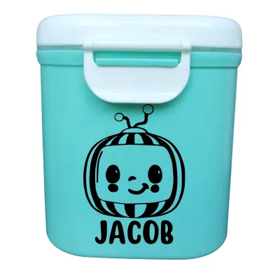Customize Large Baby Milk container Box With Spoon BPA Free Portable Food Storage Container Tank