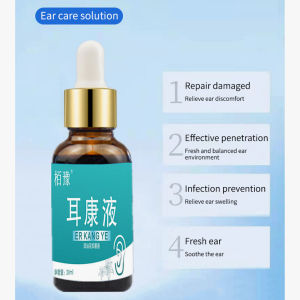 Earwax Cleanser 20ML Ear Tool Ubat Pencuci Telinga Daun Herba Mujarab Ear Drops Ear Pruritus Liquid For Ear Infection Human Tinnitus Ear Infection
