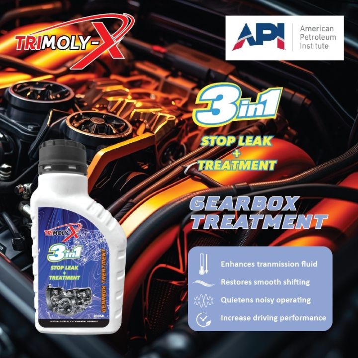 Trimoly TRIMOLY-X TRIMOLYX 3 IN 1 GEARBOX TREATMENT + STOP LEAK AUTO MANUAL ATF ...