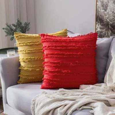 ตกแต่ง Boho หมอนอิงฝาครอบเสื้อสตรีผ้าฝ้ายลินินปลอกเบาะรองนั่งนอร์ดิก Luxury Bolster ปลอกหมอนสำหรับโซฟาเตียงโซฟา Bohemian Home Decor