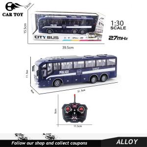 Car Toys 4ch Electric Wireless Remote Control Bus With Light Simulation School Bus Tour Bus Model Toy