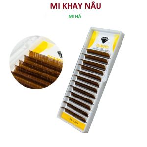 Lông Mi Nâu Tây Mi Khay Nâu Cam Kết Không Có Mi Con Chất Mi Silk Bắt Keo Cực TốtNối Classic VolumeTập Nối_Phụ Liệu Mi Hà