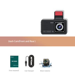 Asawin S32 Car Dvr For Car Camera 1080P Front And Rear 4 Inch IPS Dual Lens Dashcam Night Vision multi-lingual