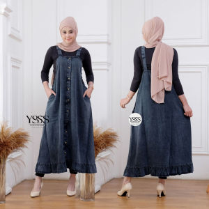 Korean style Moana Overall jeans wanita terbaru Pakaian wanita jeans wash // OVERALL JEANS WANITA // JEANSWASH // Pakaian wanita jeans premium kekinian jumpsuit / Pakaian Jeans Wanita Terbaru
