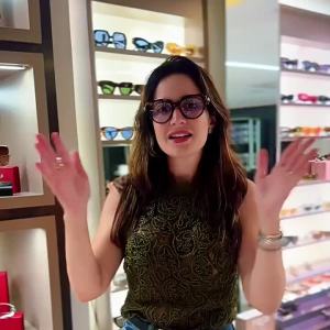 2025 Womens Fashion Cat-Eye Gemstone Sun Protection Sunglasses Personalized Sunglasses