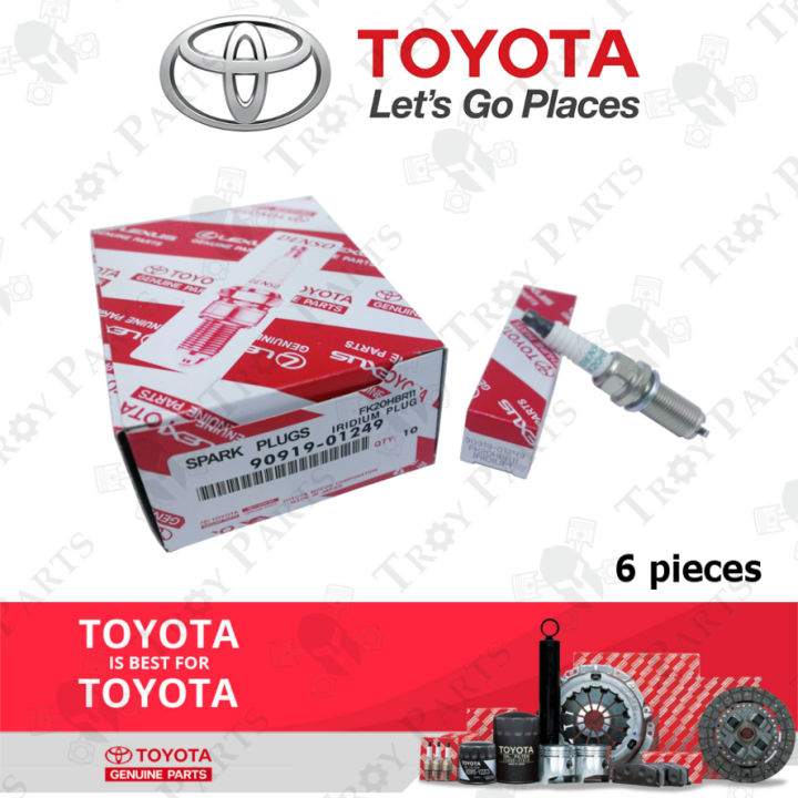 (6pc) Original Toyota Iridium Spark Plug 9091901249 Lexus IS250 LS460
