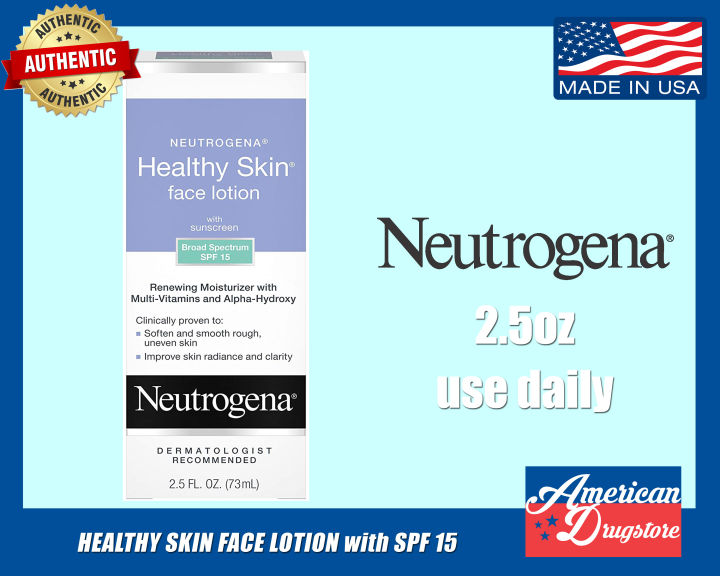 Neutrogena Healthy Skin Face Moisturizer Lotion With Sunscreen Spf 15 Soften Smooth Rough Skin 2 8363