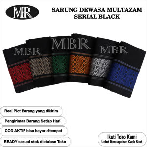 SARUNG TENUN DEWASA MULTAZAM SARUNG PRIA SERIAL BLACK