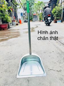Ki hốt rác đồ xúc rác inox PHÚC HƯNG PHÁT SG kích thước tổng dài 70cm lưỡi 27cmx32cm