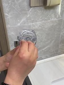 AE Electroplated suction cup hair dryer holder no-drill movable storage rack traceless storage for bathroom suction cup type