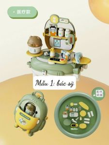 Đồ chơi cho bé bộ đồ chơi trang điểm bác sĩ nấu ăn khoa học đất nặn balo set đồ chơi theo chủ đề quà tặng cho bé - Happy Life 4U