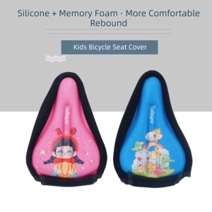 OOG Cartoon Animal Kids Bicycles Seats Cushion Cover Thickened Bicycles Saddles Bicycle Parts Anti-Slip Bike Seats Cushions Outdoor Sports