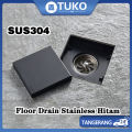 Smart Floor Drain Stainless Hitam/️Floor Drain Black/Saringan Kamar Mandi. 