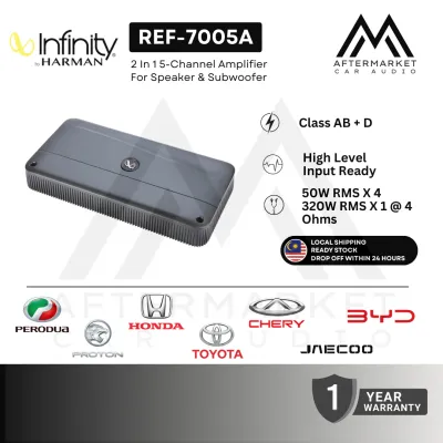 INFINITY REFERENCE 7005A - 2 IN 1 Class AB/D Speakers & Subwoofer 5 Channel Amplifier