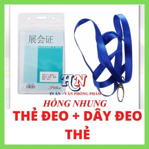 [Hàng Mới] Combo Dây Đeo Và Túi Đựng Thẻ Sinh Viên Học Sinh Thẻ Đi Làm (Dọc)